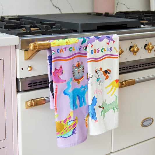 Cat Club Tea Towel