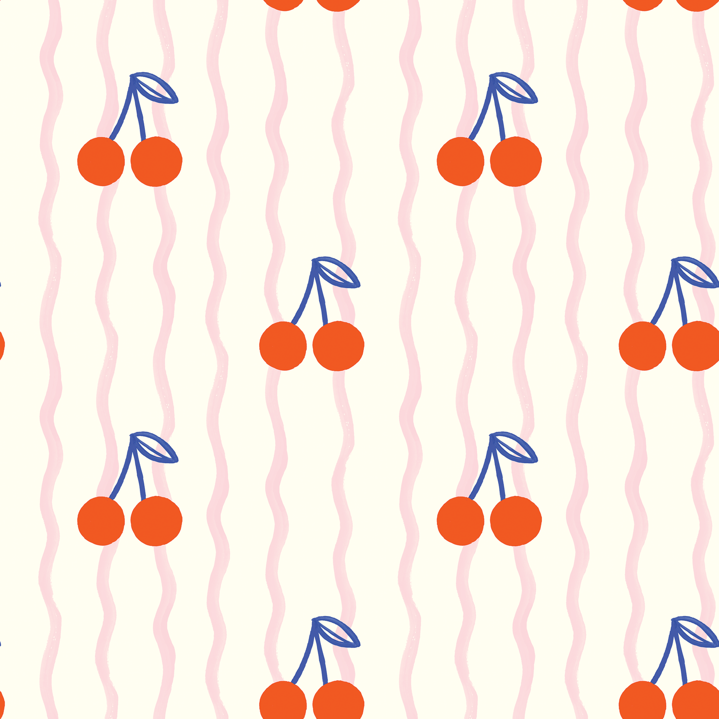 Cherry Wave Wallpaper