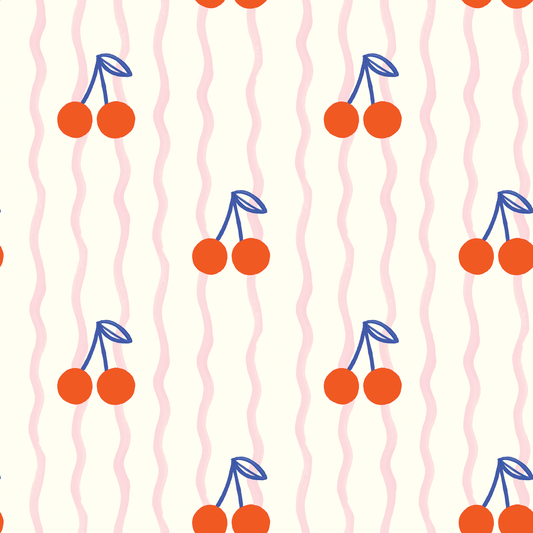 Cherry Wave Wallpaper