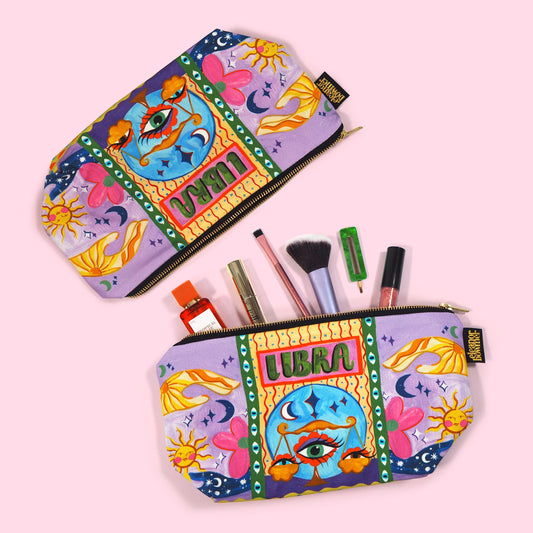 Libra Zodiac Zip Bag