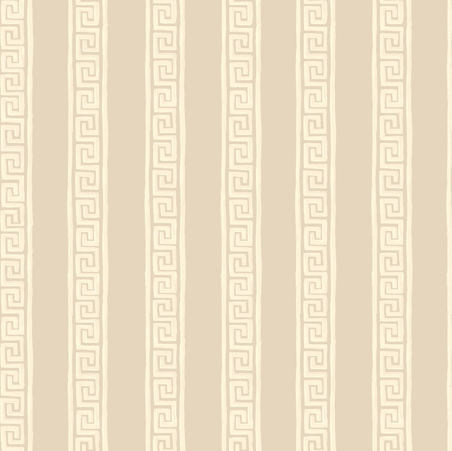 Roman Stripe Cream Wallpaper