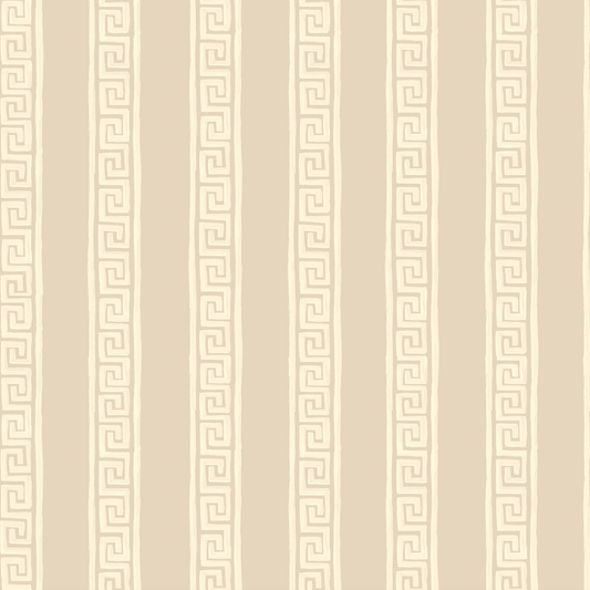 Roman Stripe Cream Wallpaper