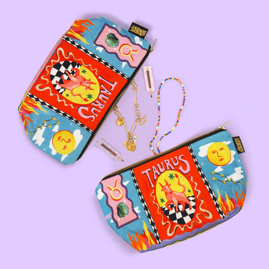 Taurus Zodiac Zip Bag