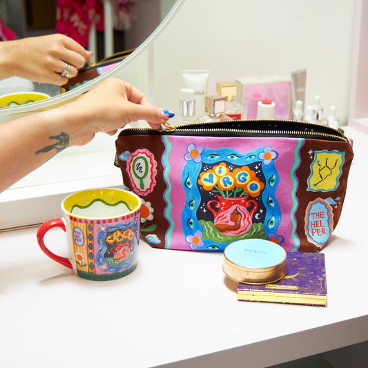 Virgo Zodiac Zip Bag