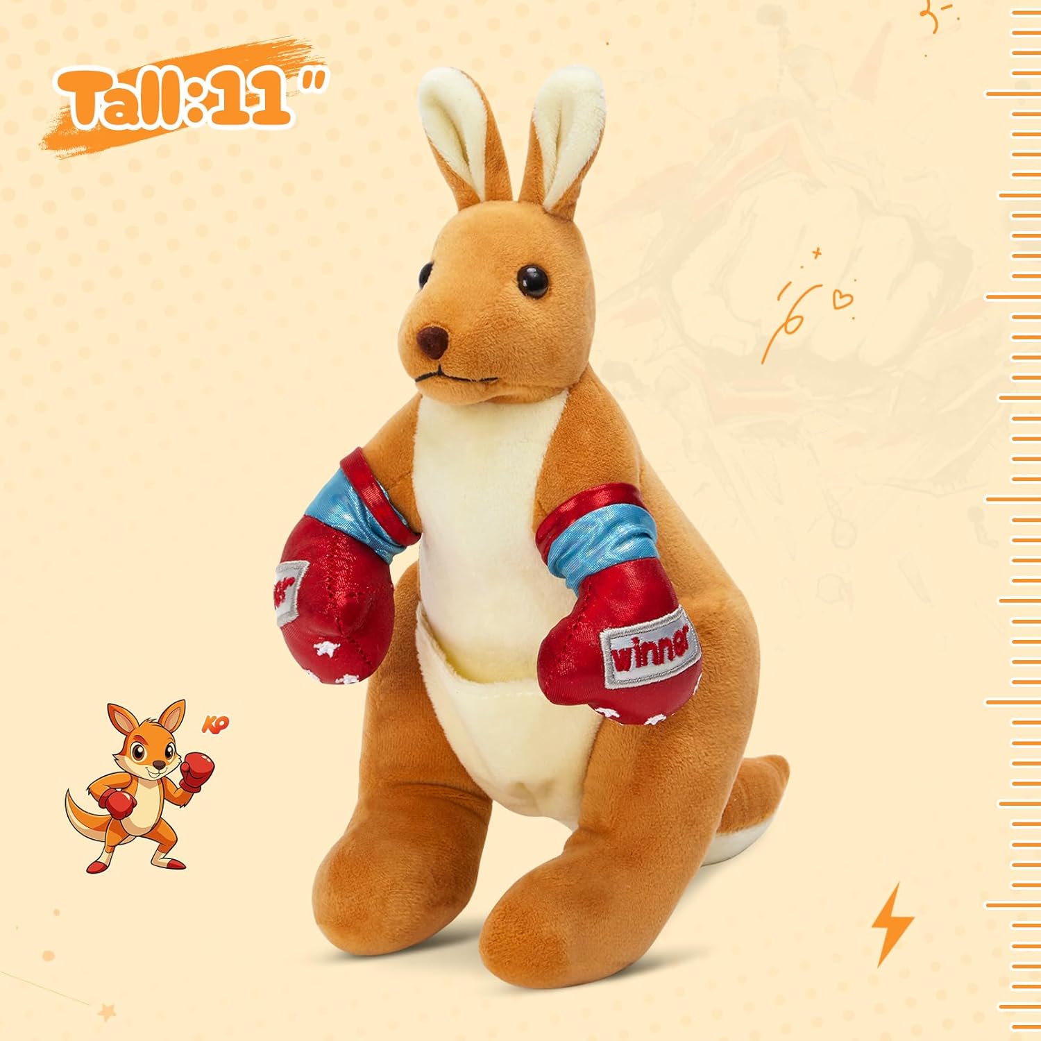 Meet Your New Furry Fighter: The Plush Kangaroo!
