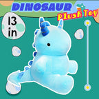 NuomiYue 10 Inch Blue Dinosaur Stuffed Animal Plush Toys, Cute Dinosaur Stuffed Animals for Boys and Girls, Kawaii Dino Plushies, Dino Plush Toys for Classroom Prizes, Birthday Gifts, Party Favors