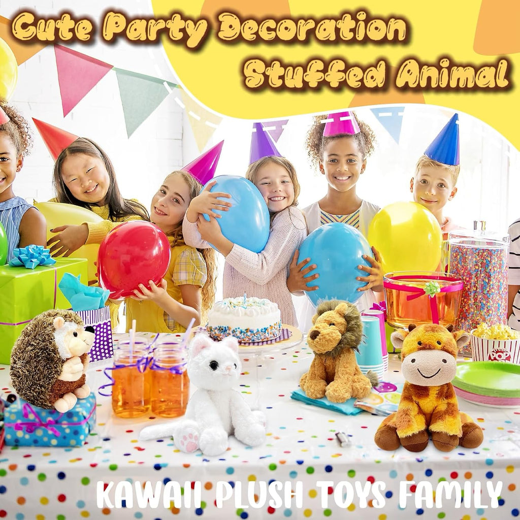 10" Cute Lion Stuffed Animal Plush Toys for Kids, Soft Lion Baby Stuffed Animals Plush Toy for Safari Nursery Decor, Kawaii Zoo Plushies for Birthday, Zoo Theme Party Favors