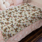 Vintage Cowboy Horse Rider Baby Blanket Boy Girl Retro Western Cowboy Swaddle Blanket Dessert Wild West Receiving Blanket Soft Flannel Bed Blanket for Newborn Toddler Nursery Crib Playmat 30x40