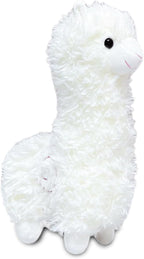 11" White Alpaca Stuffed Animals for Girls and Boys, Cute Llama Animal Plush Toys for Kids, Soft Stuffed Alpaca Plush Toy, Kawaii Valentines Day Plushies, Party Favors, Easter Basket Stuffers