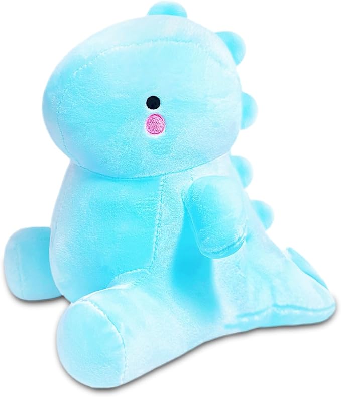 NuomiYue 10 Inch Blue Dinosaur Stuffed Animal Plush Toys, Cute Dinosaur Stuffed Animals for Boys and Girls, Kawaii Dino Plushies, Dino Plush Toys for Classroom Prizes, Birthday Gifts, Party Favors