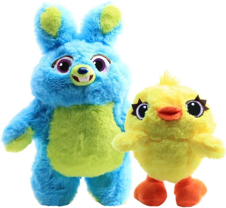 suliutoys 2 Pack Story Stuffed Animals Bunny and Ducky Plush Toys, Soft Doll Best Kids Birthday Gift (Bunny and Ducky)