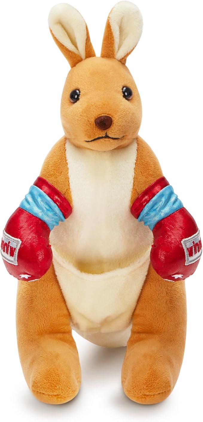 FunBase Boxing Kangaroo Plush Toy Stuffed Animal Kangaroo Plush Toys Playful Ease - Timeless Companions Birthday Gift,Boxing Kangaroo Stuffed Animal Ideal Present for Kids,Boys and Girls,11"