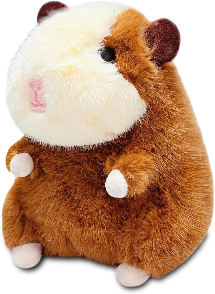 Brown Guinea Pig Plush Toys for Kids, 8" Cute Guinea Pig Stuffed Animals for Girls and Boys, Soft Stuffed Guinea Pig Pillow Pet, Party Favors, Easter Basket Stuffers, Birthday Gift