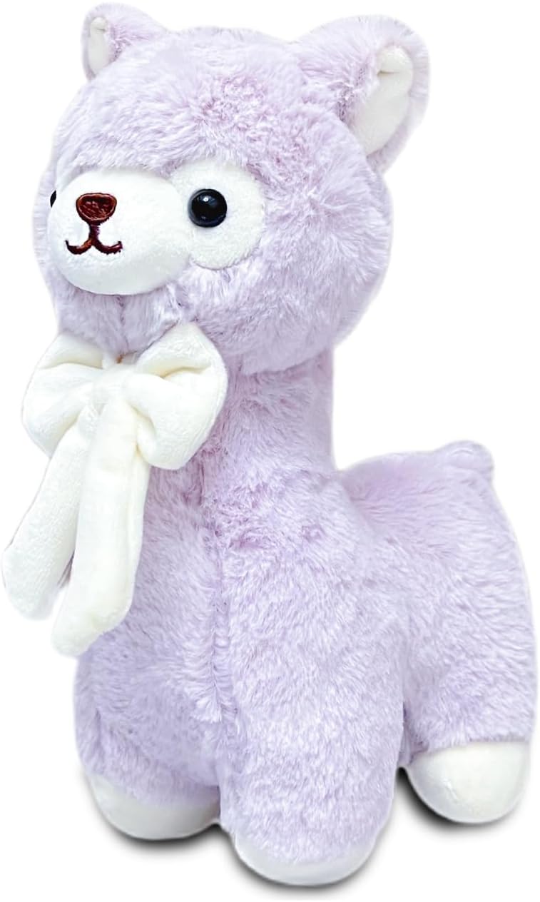Brown Alpaca Plush Toys for Kids and Babies, 11" Soft Llama Stuffed Animals Pillows, Cute Alpaca Plushies for Girls and Boys, Valentines Day Plush Toys, Send A Friend Stuffed Animals Gift Box