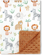 Baby Blankets for Girls, Toddler Newborn Blanket Double Layer with Dotted Backing Crib Receiving Blanket for Toddler Nursery Bed Blanket, Pink Bow, 30x40 Inches