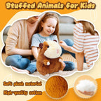 Brown Guinea Pig Plush Toys for Kids, 8" Cute Guinea Pig Stuffed Animals for Girls and Boys, Soft Stuffed Guinea Pig Pillow Pet, Party Favors, Easter Basket Stuffers, Birthday Gift