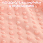 Baby Blankets for Girls, Toddler Newborn Blanket Double Layer with Dotted Backing Crib Receiving Blanket for Toddler Nursery Bed Blanket, Pink Bow, 30x40 Inches