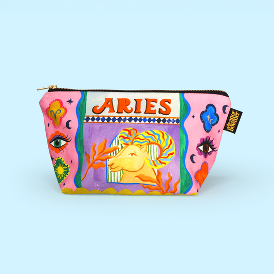 Aries Zodiac Zip Bag
