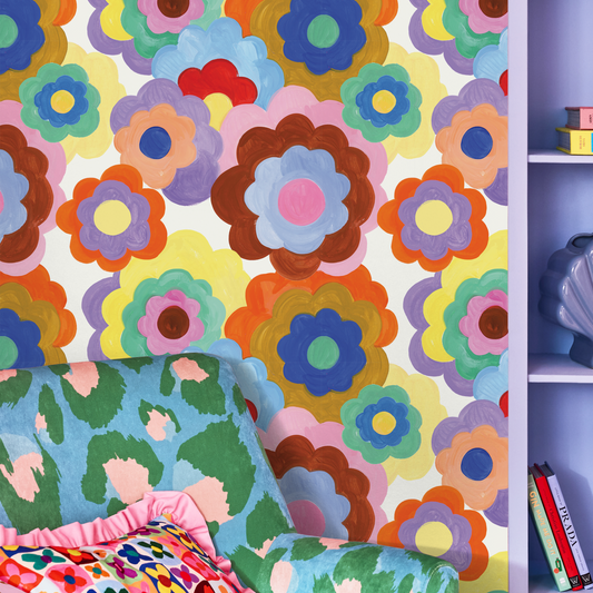 Bold Floral Wallpaper