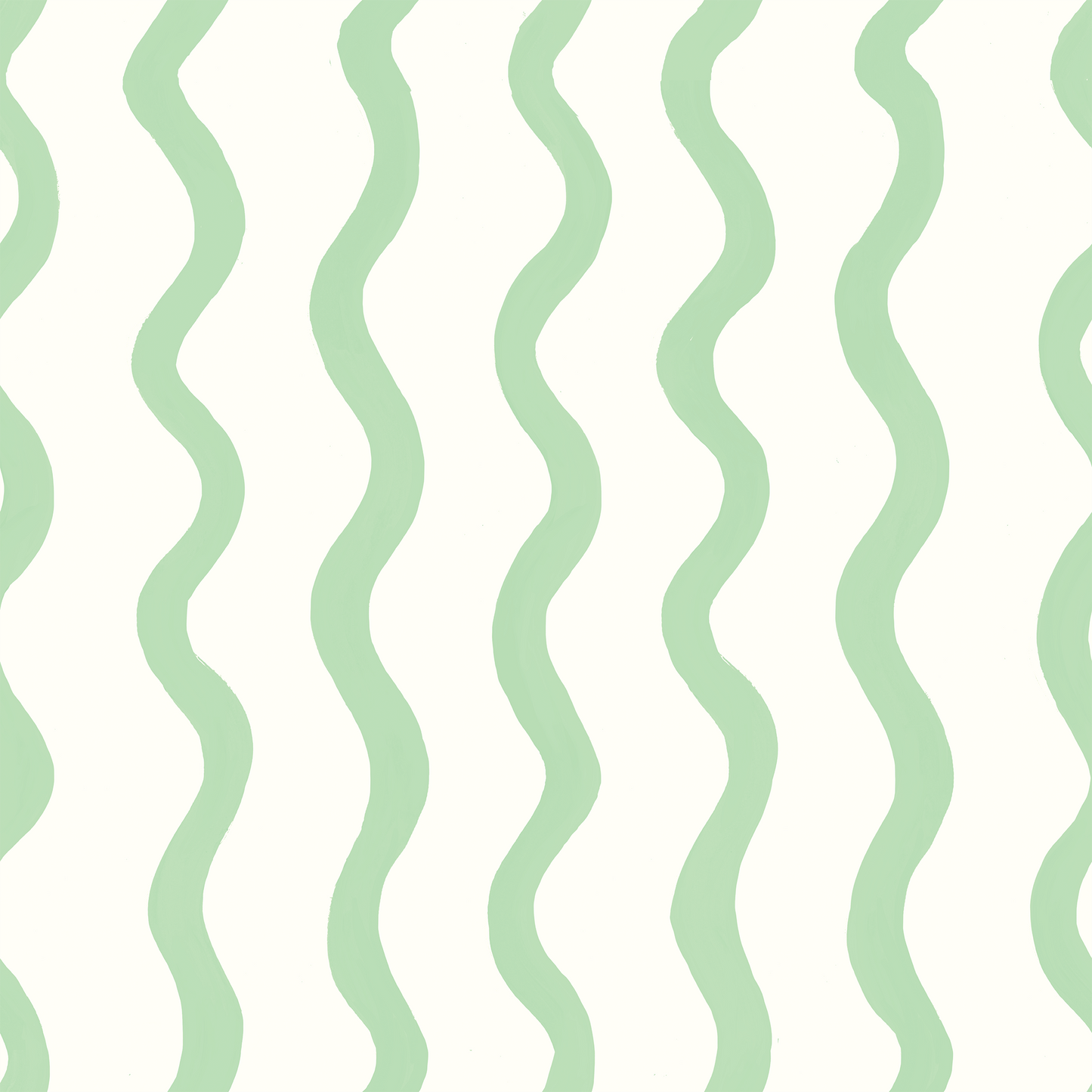 Green Painted Wave Wallpaper