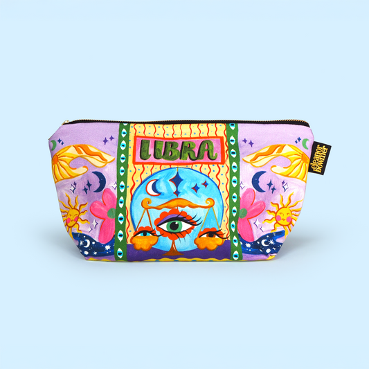 Libra Zodiac Zip Bag
