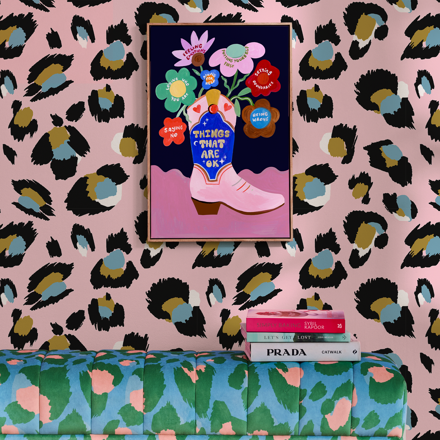 Pink Leopard Wallpaper