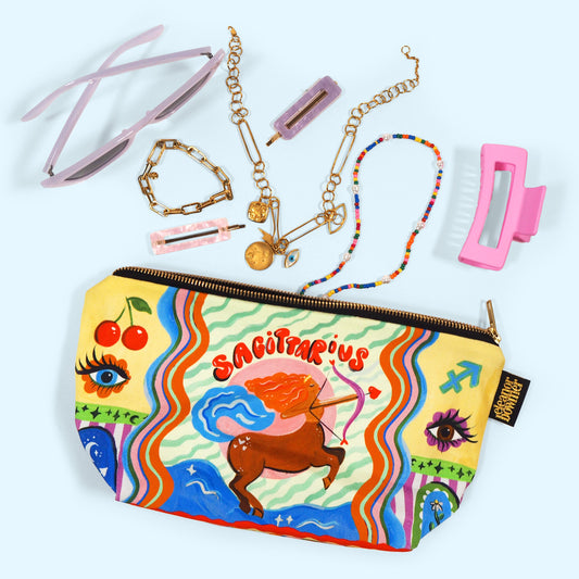 Sagittarius Zodiac Zip Bag